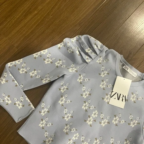 Zara floral knitted sweater - Picture 6 of 7